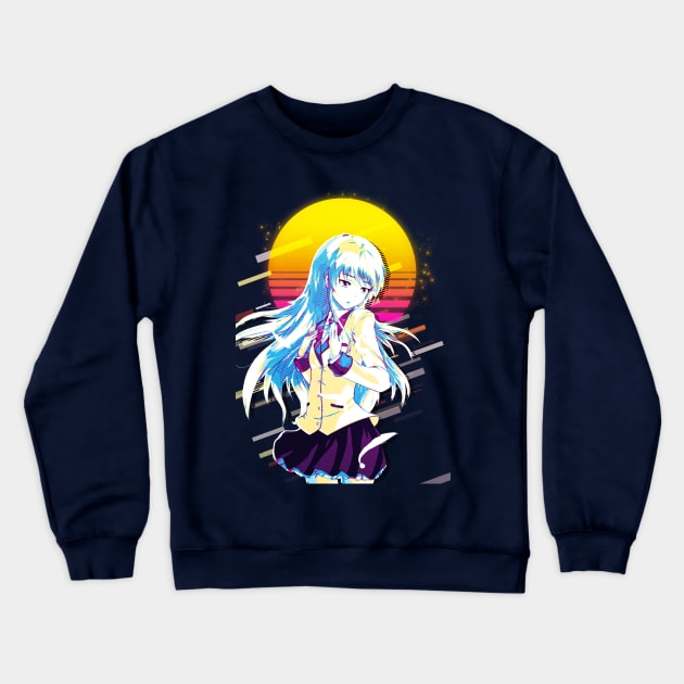 Angel Beats! - Kanade Tachibana Crewneck Sweatshirt by 80sRetro